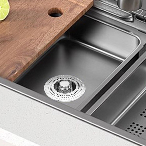 Tapón De Desagüe Universal Para Fregadero, Filtro De Plata
