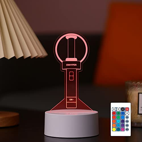 Luz Nocturna Led Kpop Enhypen 16 Colores Control Remoto...