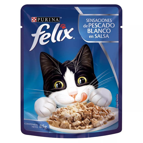 Felix Purina Pescado Blanco En Salsa Pouch 85 G