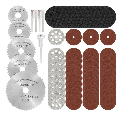 Kit Discos Corte Diamante S Para Dremei Mototool Taladro 60