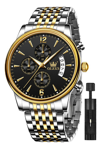 Olevs Relojes Para Hombre Cronógrafo Vestido De Negocios Cua