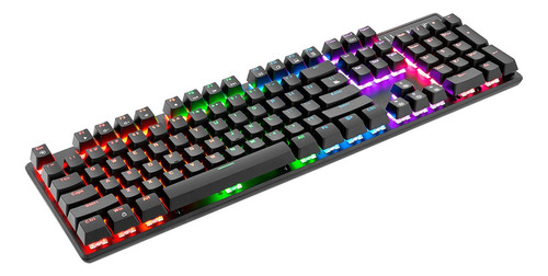 Teclado Gamer Mecânico Spectre Switch Azul Rbg - Bright Cor De Teclado Preto Idioma Português Brasil