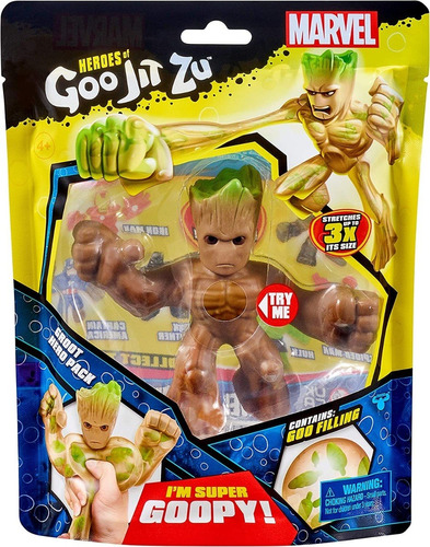 Heroes Of Goo Jit Zu Groot Marvel Muñeco Squishy 