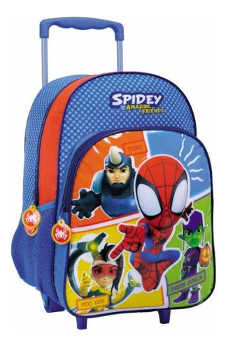 Mochila Infantil Con Ruedas Spidey 41cm 