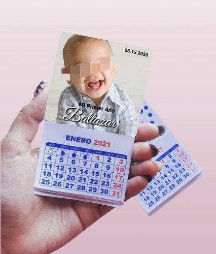 X25 Mini Calendarios Almanaque Souvenirs Cumpleaños Bautismo