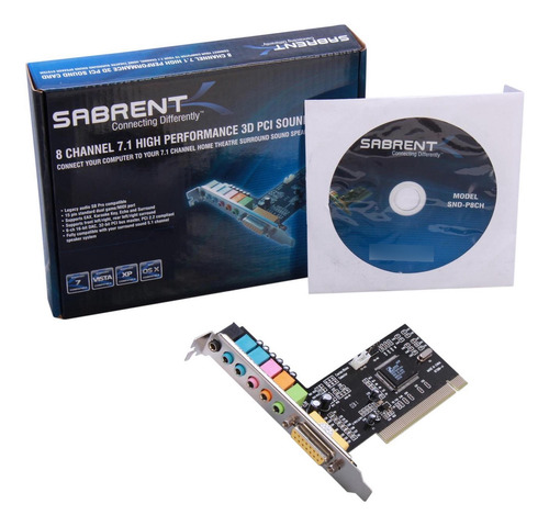 Placa De Sonido Pci 7.1 8 Channel Conector Gameport