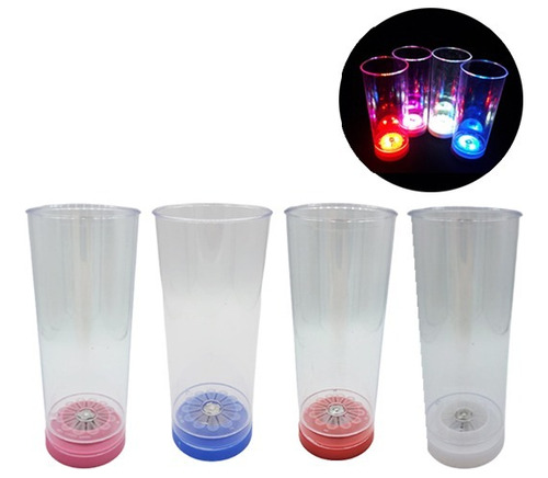 Combo Vasos Trago Led Cotillón X5 -cienfuegos-