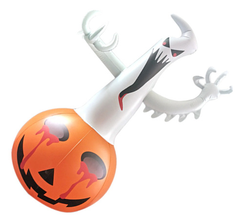 Calabaza Inflable Con Fantasma De Halloween