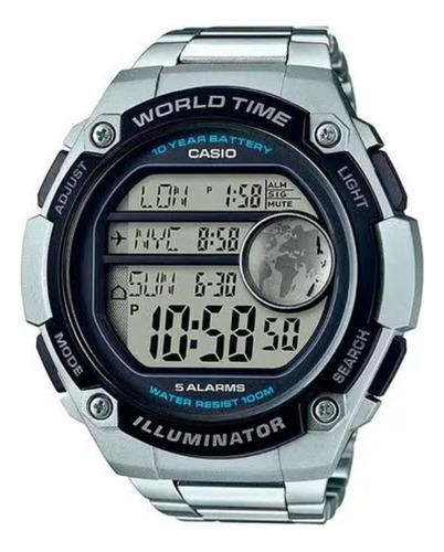 Reloj Casio Digital Caballero/hombres (ae-3000wd-1avdf) Luz 