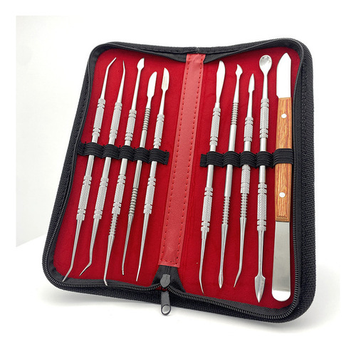 Stainless Steel Wax Sculpting Tools 10-piece Clay Knife Set