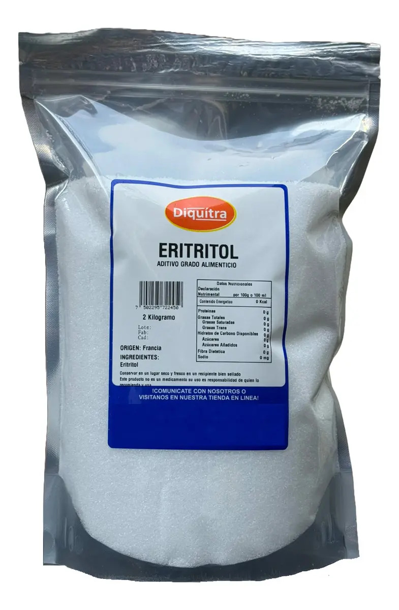 Eritritol Puro Ideal Keto Sin Calorias Alta Calidad 2 Kg
