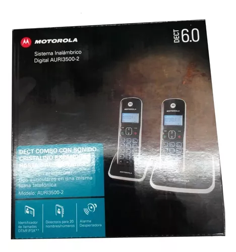 Las mejores ofertas en Teléfonos inalámbricos Motorola Negro y Auriculares  2 Auriculares