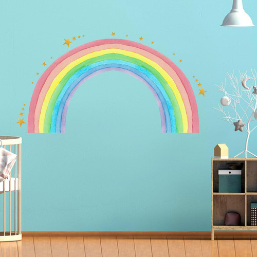 Etiqueta Engomada Del Arco Iris Calcomanías De Pared