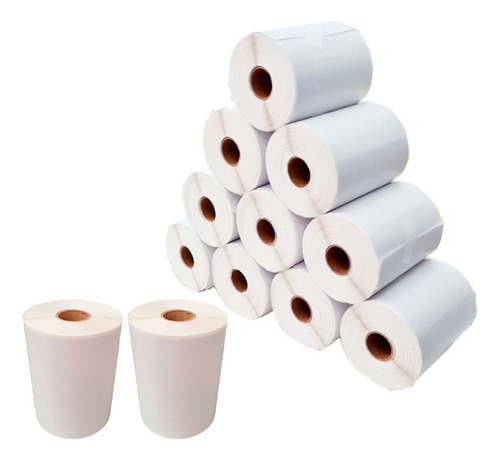 Kit 12 Rolos Etiqueta Térmica 34mm X 23mm X 3carr