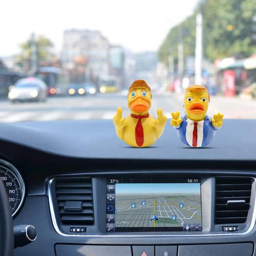 Figura De Pato De Dedo Medio Para Decoración De Escritorio