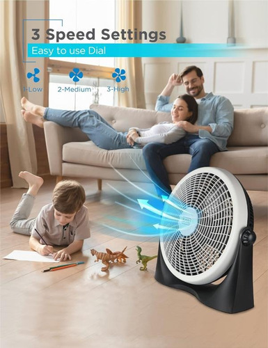 Ventilador De Piso 3 Velocidades Black+decker 5 Aspas