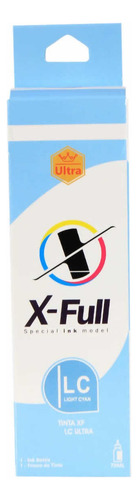 Garrafa De Tinta X-full Compatível Para L8050 L18050 70ml Tinta Ciano Light