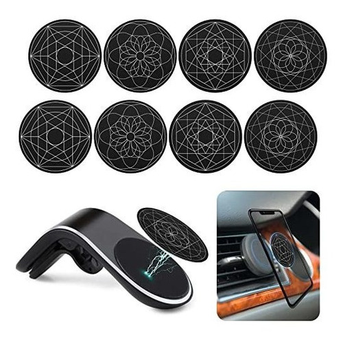 8 Pcs Phone Magnet Car Metal Plate Mount Metal Plate For Cel