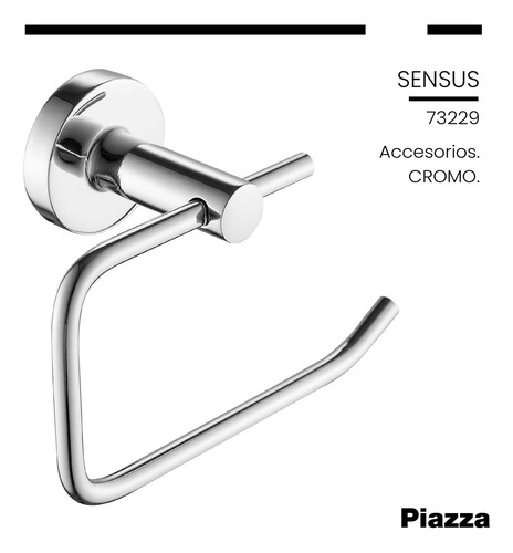 Imagen 3 de 6 de Accesorios Baño Kit Juego Piazza Sensus 6 Piezas Acero Inox