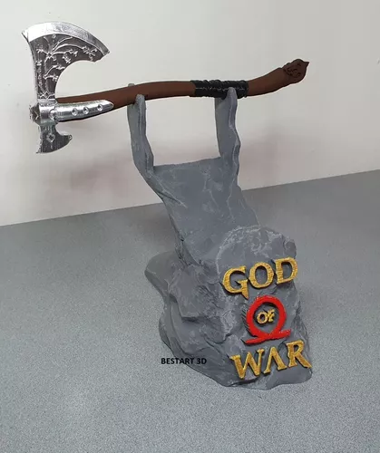 Suporte Para Controle Ps5 God Of War + Machado Leviathan RAGNAROK