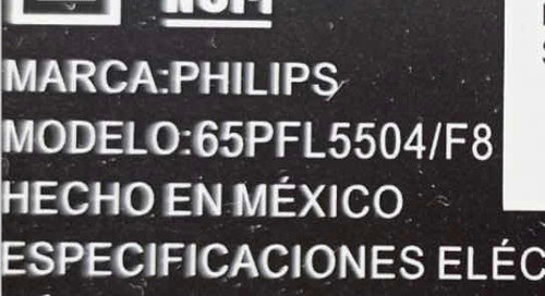 Tcon Philips 65pfl5504/f8 St6451d02-a-c-2 Hospital Pantalla* (Usado)
