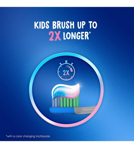 Crest Kids Pasta De Dientes Cambia De Color Sabor Fresa 4 Pz