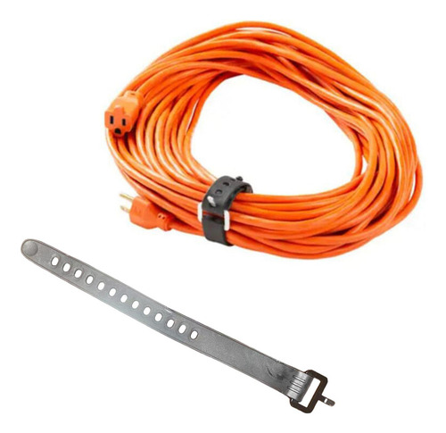 3 Organizador De Soporte De Cable De Extensión Corto Negro