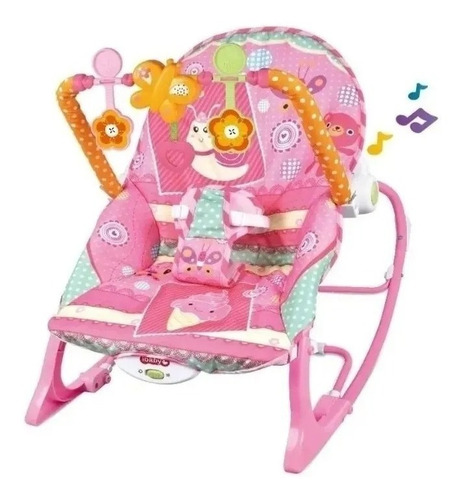 Silla Mecedora , Vibradora Y Musical Para Bebe 3 En 1