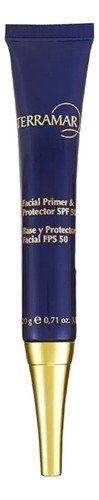 Base de maquillaje en crema Terramar Rostro Base y Protector Facial FPS 50 tono invisible - 20mL 10g