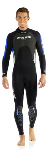 Cressi Morea - Hombre De 0.118 in, Negro/azul, Xl