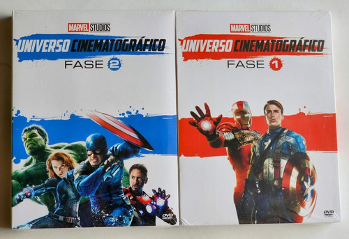 Dvd Universo Cinematográfico Da Marvel 1 E 2 Lacrado 12 Dvds