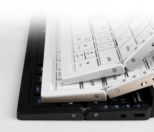Teclado Bluetooth Mini Plegable Para Teléfonos De Tableta