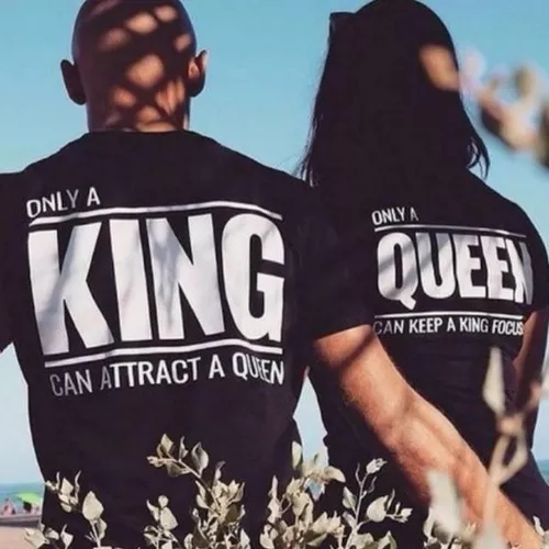 Kit Camisetas Casal King and Queen