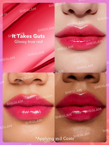 Labios Gloss Sheglam Mirror Kiss High Shine It Takes Guts