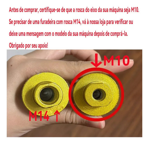 Molino De Porcelana Diamantada Con 2 Taladros Cónicos ,