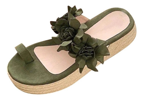 Z Shoes Sandalias De Plataforma Con Flores De Verano Para Mu 