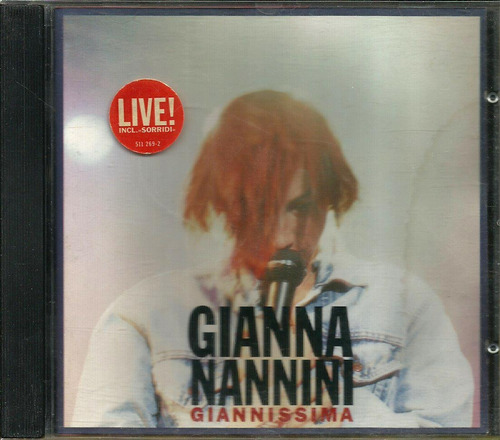 Cd Gianna Nannini (1991 Importado) Giannissima