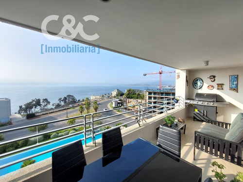 3 Dorm, Amoblado, Espectacular Vista, C Montemar