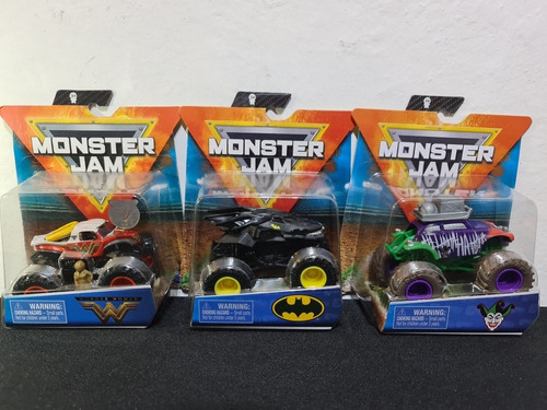 Monster Jam Dc Cómics Batman Wonder Woman Joker Spin Master