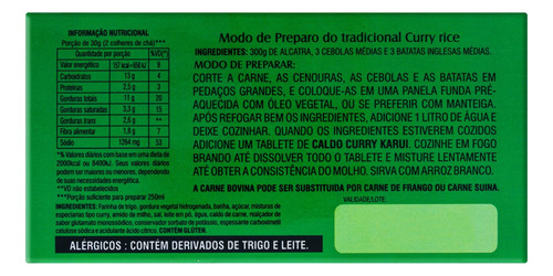 Molho Instantâneo Royal Curry Médio Karui Oriental Caixa 120g