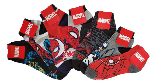 Tines Cortos Spiderman Unisex 3 Pares