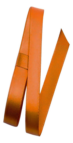 Fita De Cetim Multiuso Nº2 Larg 10mm Rolo Com 50 Metros Cor 110 - Cenoura Lisa