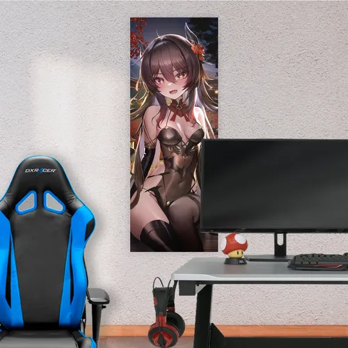 comprar Cuadro Grande 30x80 Cm Halloween Hu Tao Animeras