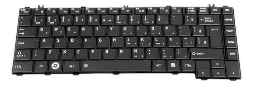 Teclado Para Notebook Toshiba Satellite L640 Ã Cor Preto