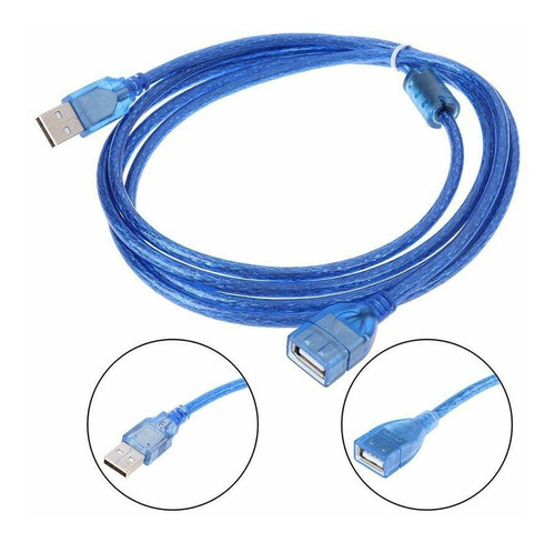 Extension Cable Usb 2.0 1.80mt Con Filtro Apantallado