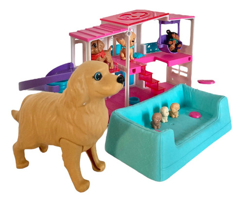 Barbie Pet Dreamhouse Set De Mascotas + Accesorios Extra