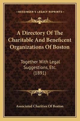 Libro A Directory Of The Charitable And Beneficent Organi...