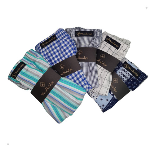 Boxer Tela Hombre Estampado Woodbridge Algodón Art. 100