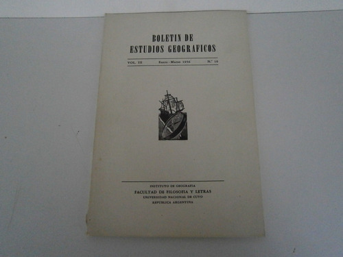 Boletín De Estudios Geográficos 10 . 1956