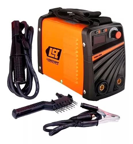 Soldadora inverter Lüsqtoff Inverter Iron-250 naranja y negra 50Hz/60Hz 220V